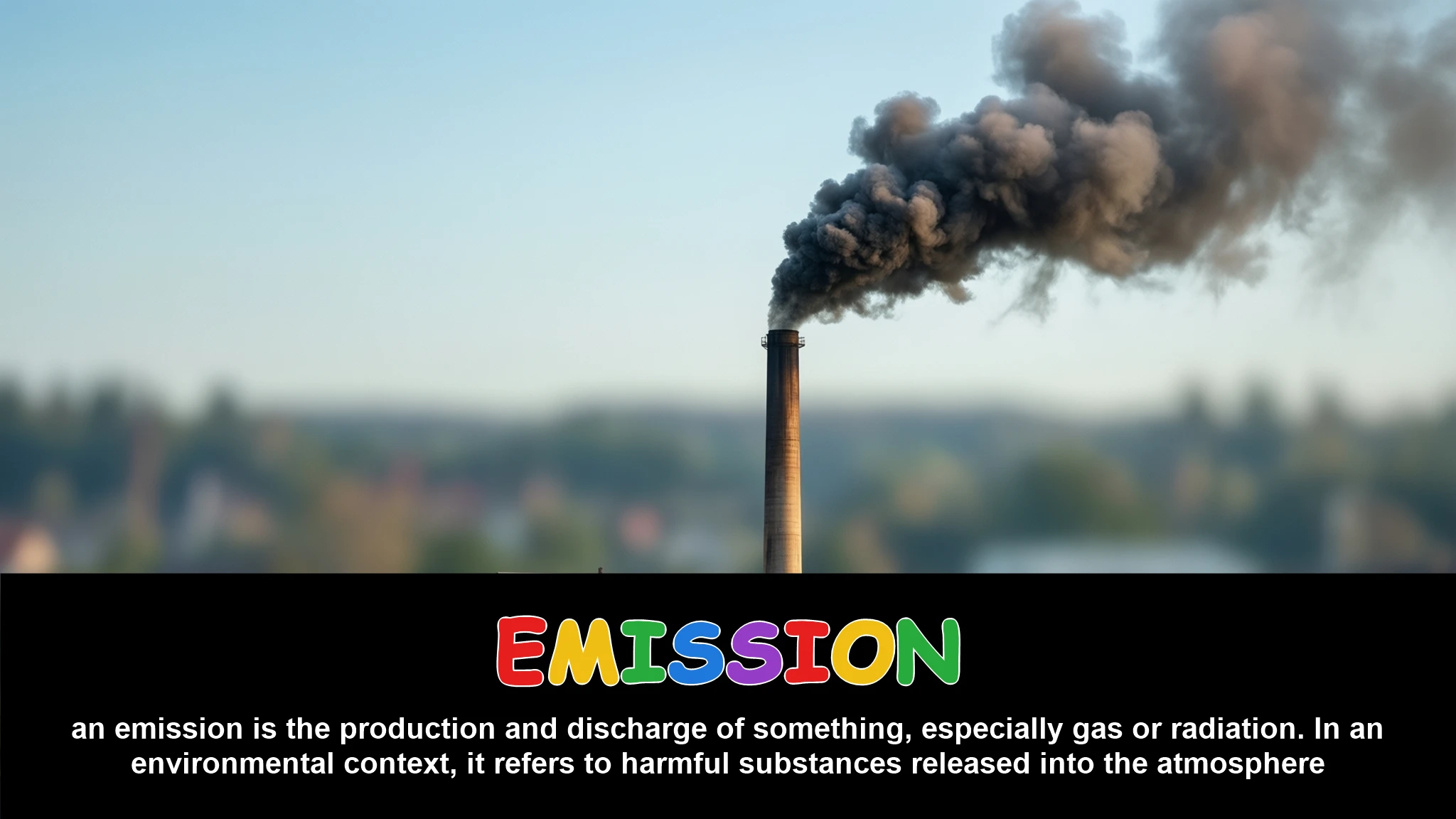 English Illustration for emission
